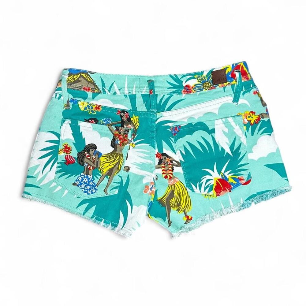 Rare roxy hawaiian print denim - Picture 2 of 7